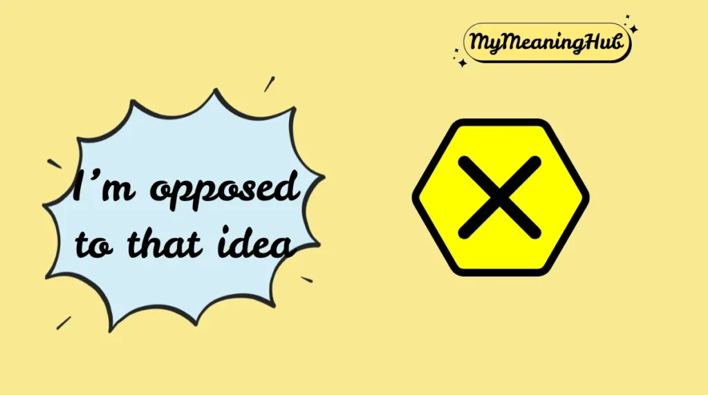 opposed meaning